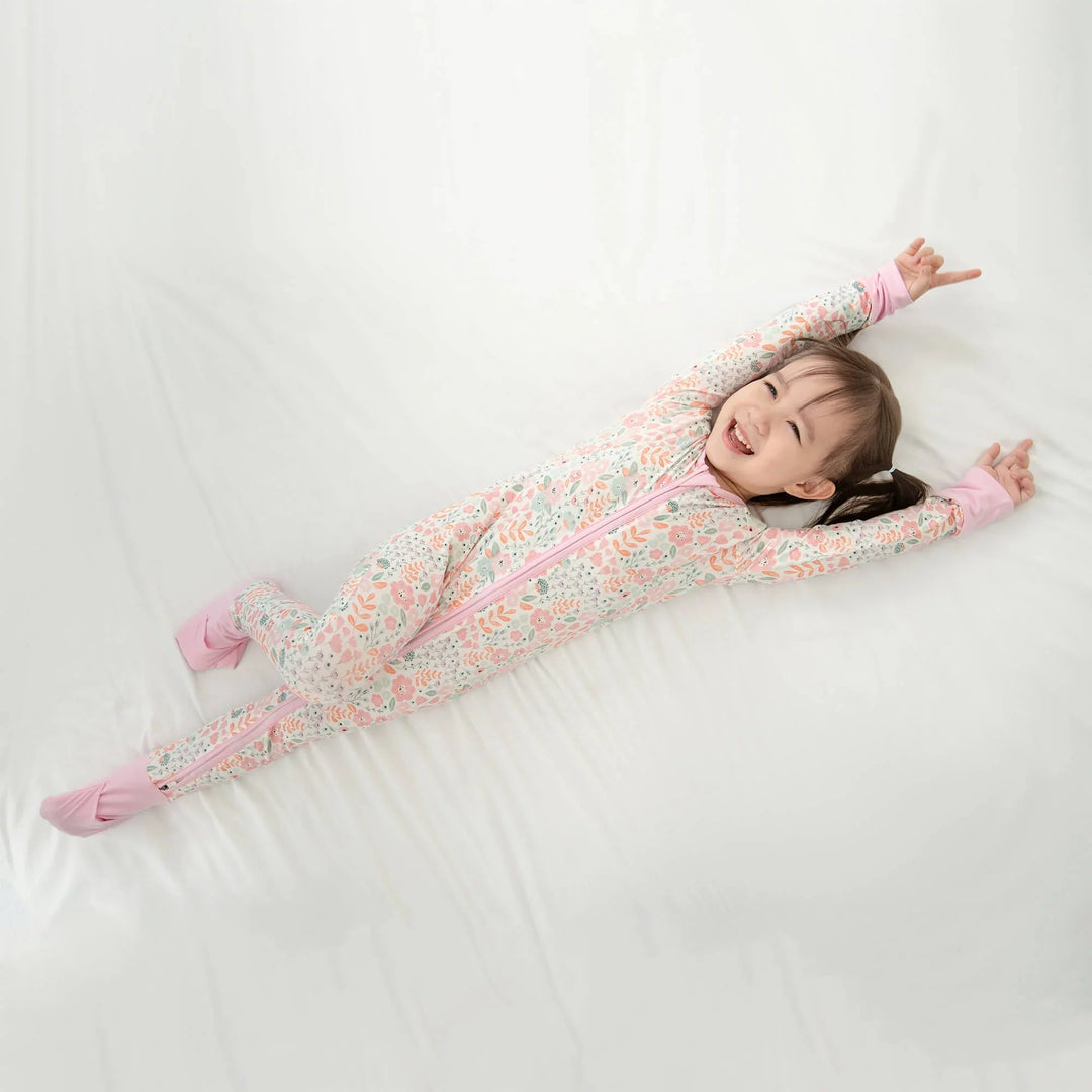 Willow's Whimsy Floral Convertible Zippered Romper - Zumbamboo