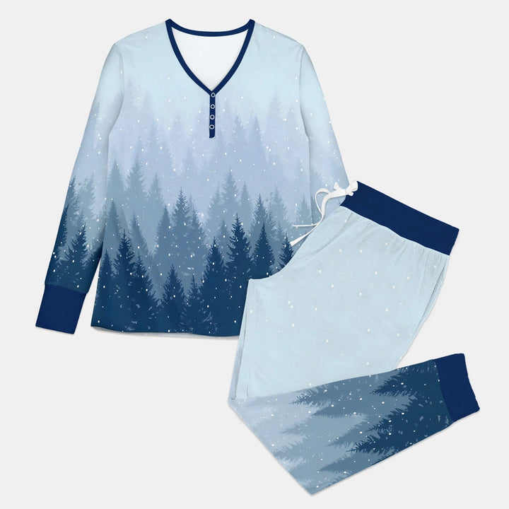 Winter Forest Women Pajama Set - Zumbamboo