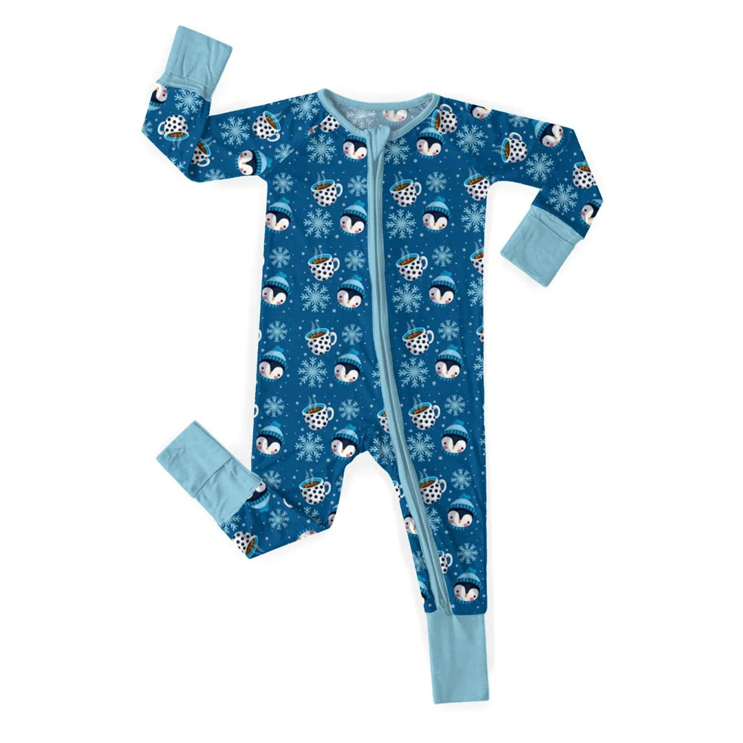 Winter Penguin Convertible Zippered Romper - Zumbamboo