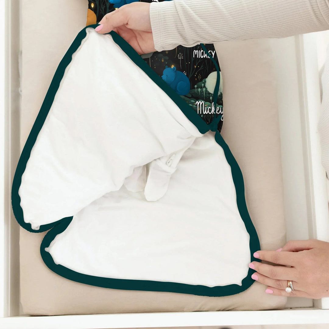 Woodland Whimsy Custom Name Sleep Bag - Zumbamboo