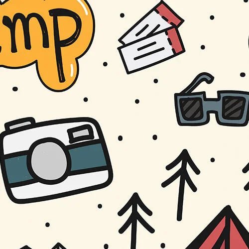 Yellow Camping Shorty Zippered Romper - Zumbamboo