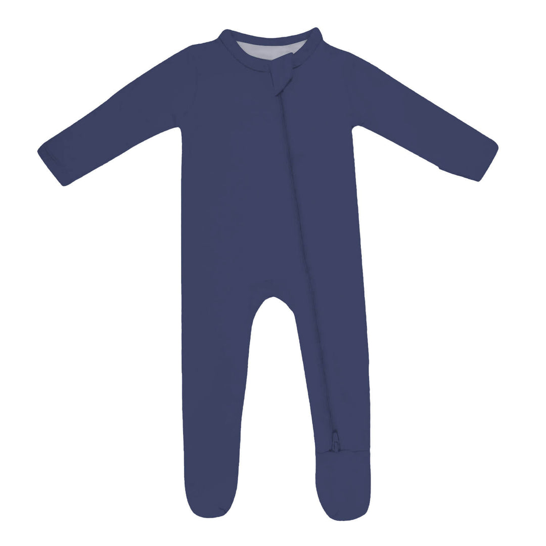 Strampler mit Reißverschluss in American Blue