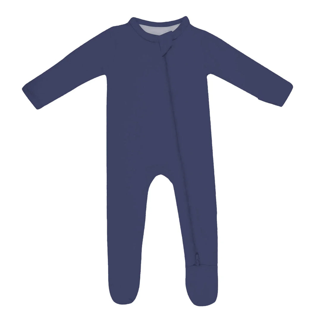 Strampler mit Reißverschluss in American Blue