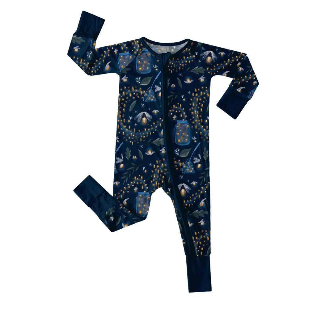 Catching Fireflies Convertible Zippered Romper , Catching Fireflies Convertible Zippered Romper - Newborn