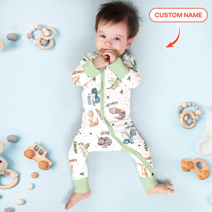 Sweet Baby Dragons Custom Name Convertible Zippy