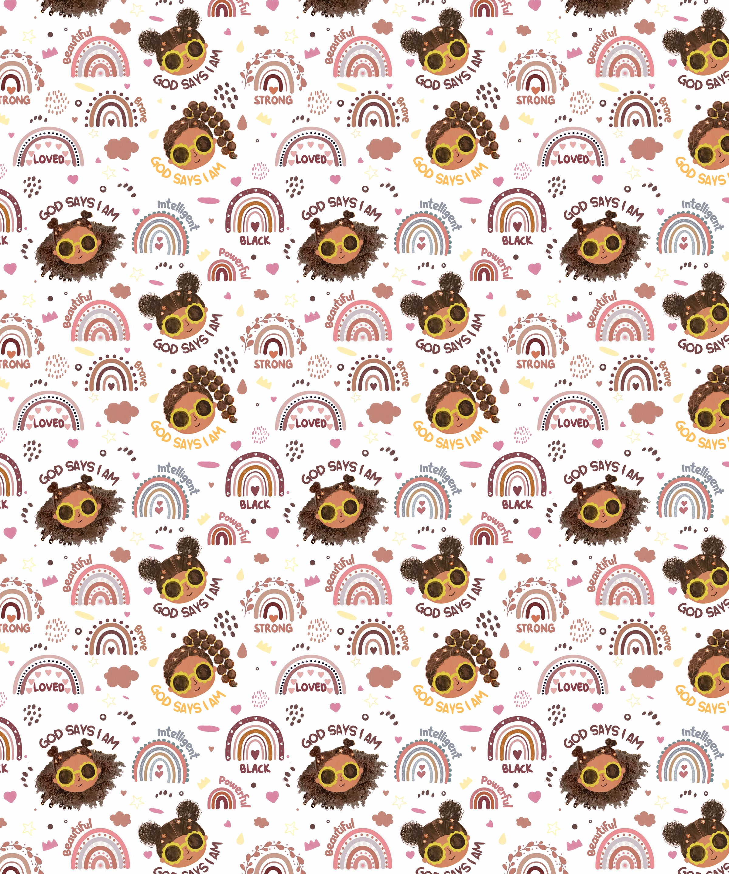 Afro African American Girl