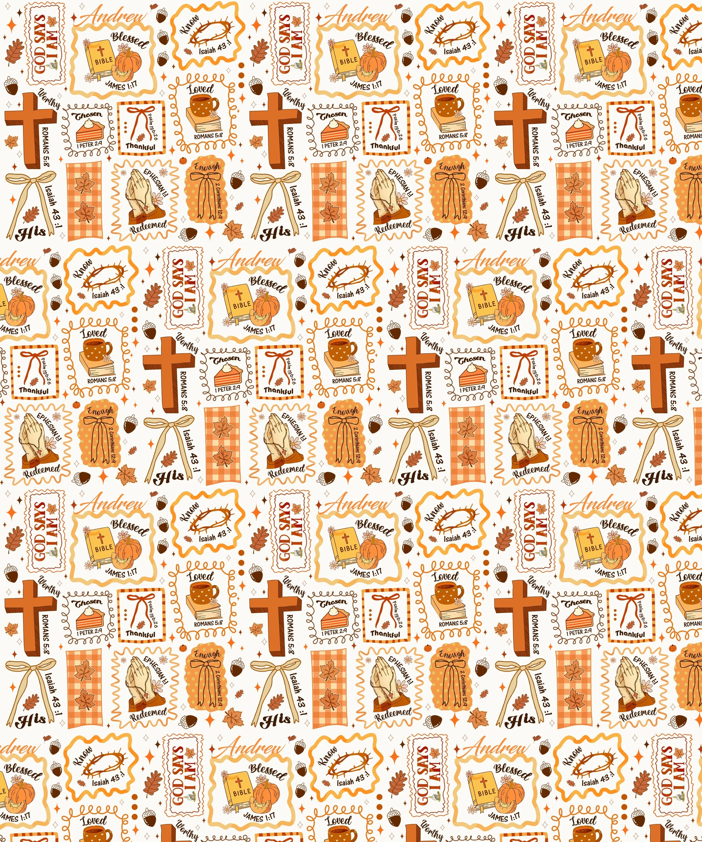 Custom Name I Am Thankful For Jesus - Zumbamboo