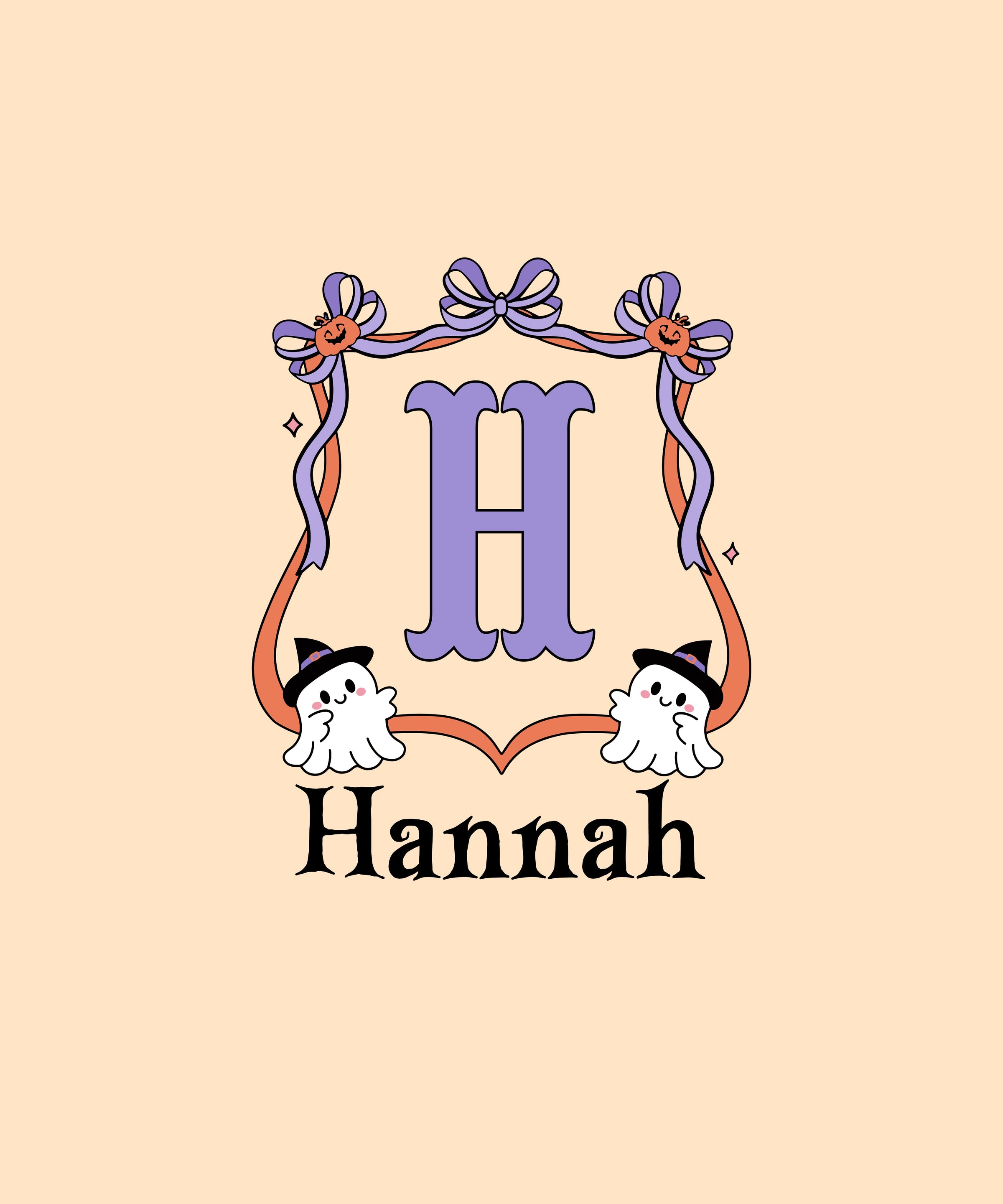 Personalized Halloween Baby Girl's Little Boo