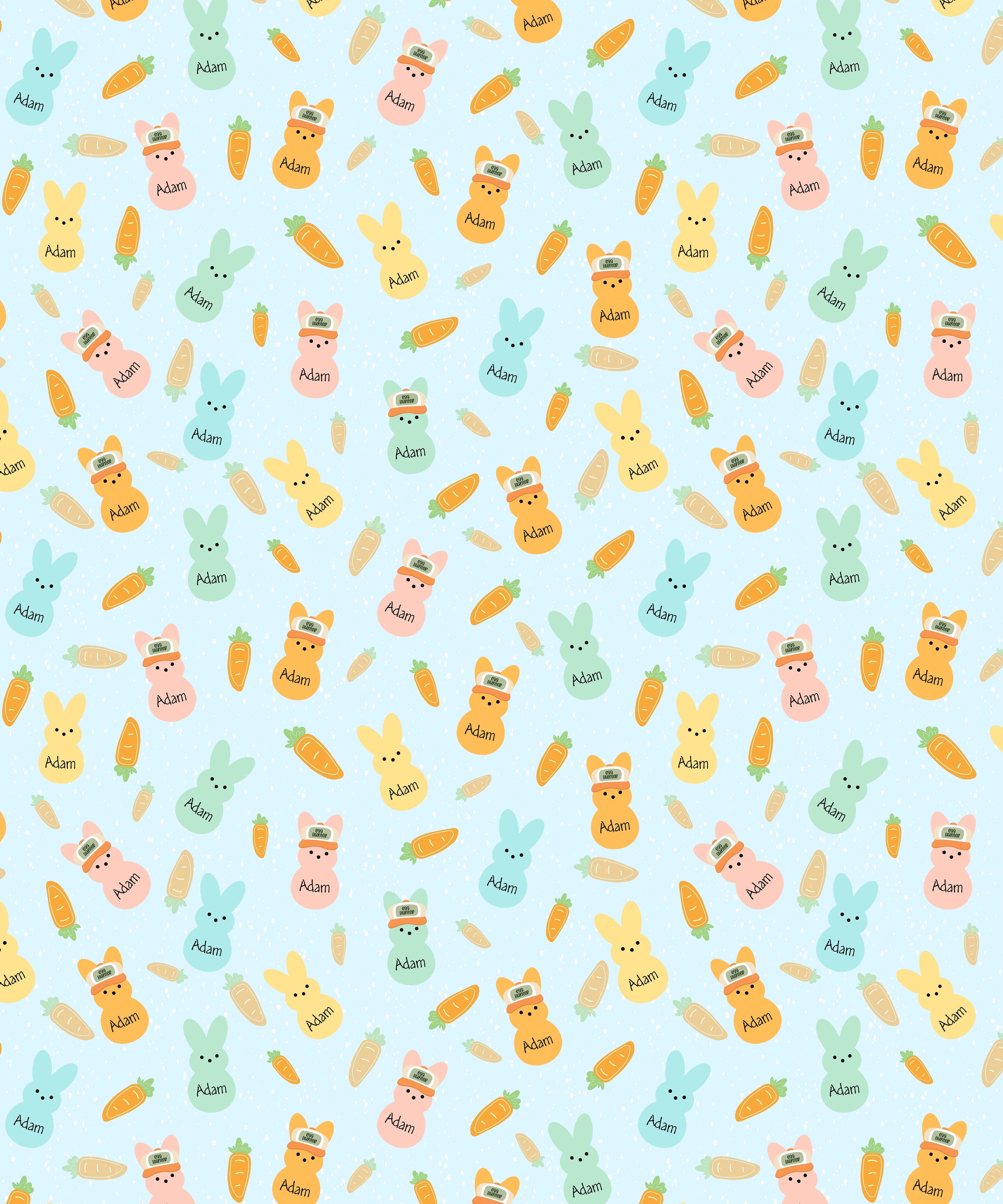 Custom Name Easter Bunny