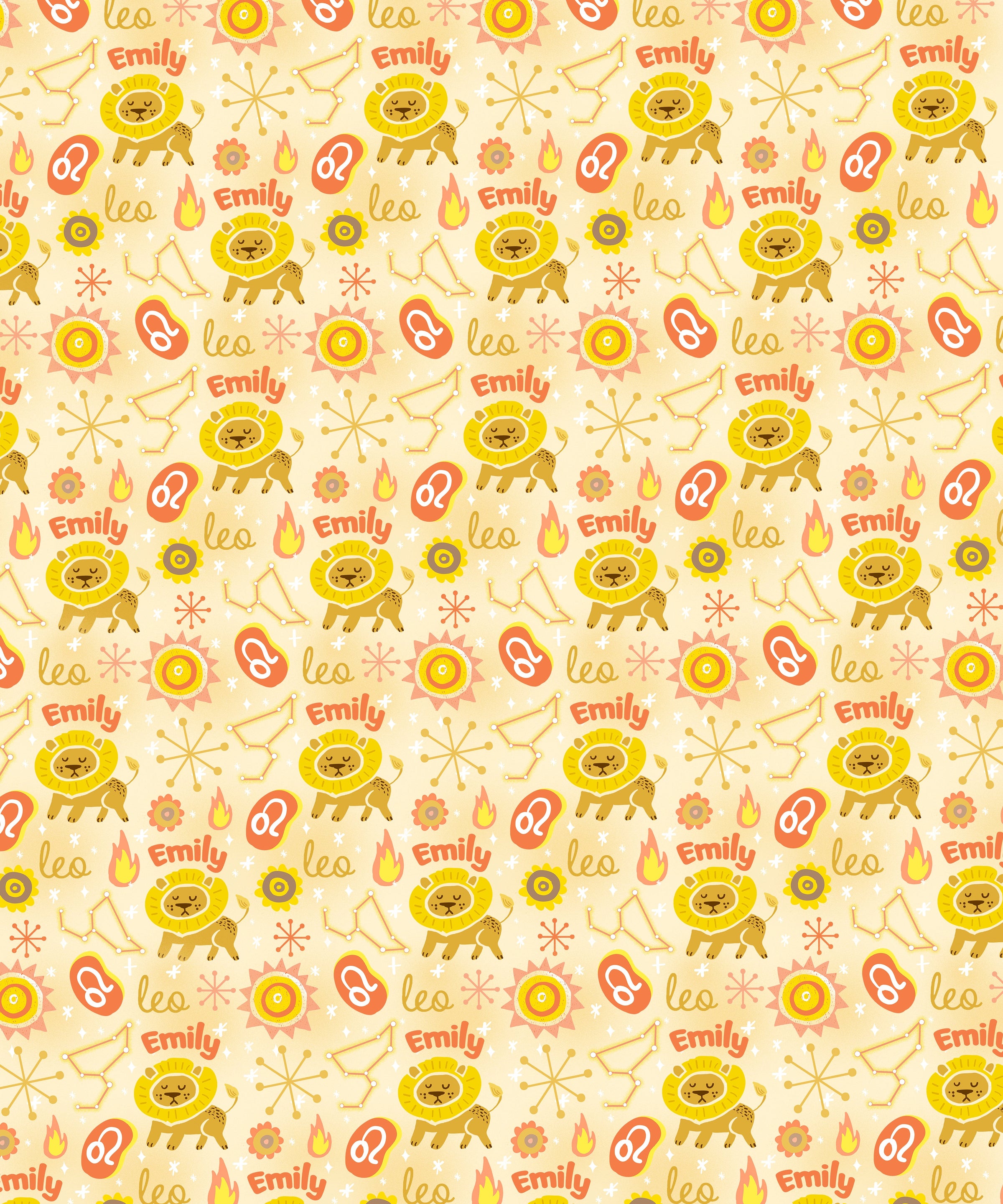 Custom Name Zodiac Leo