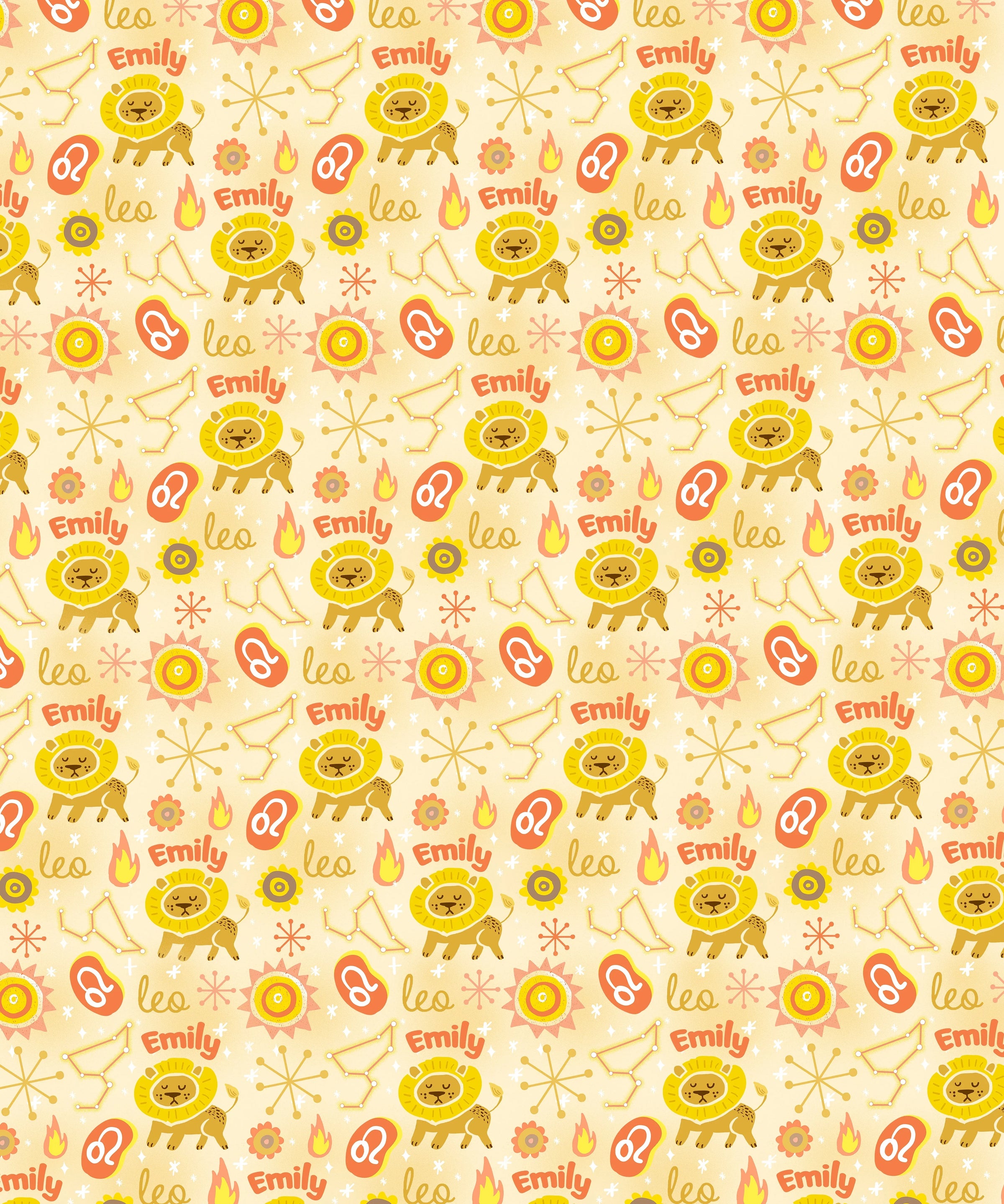 Custom Name Zodiac Leo