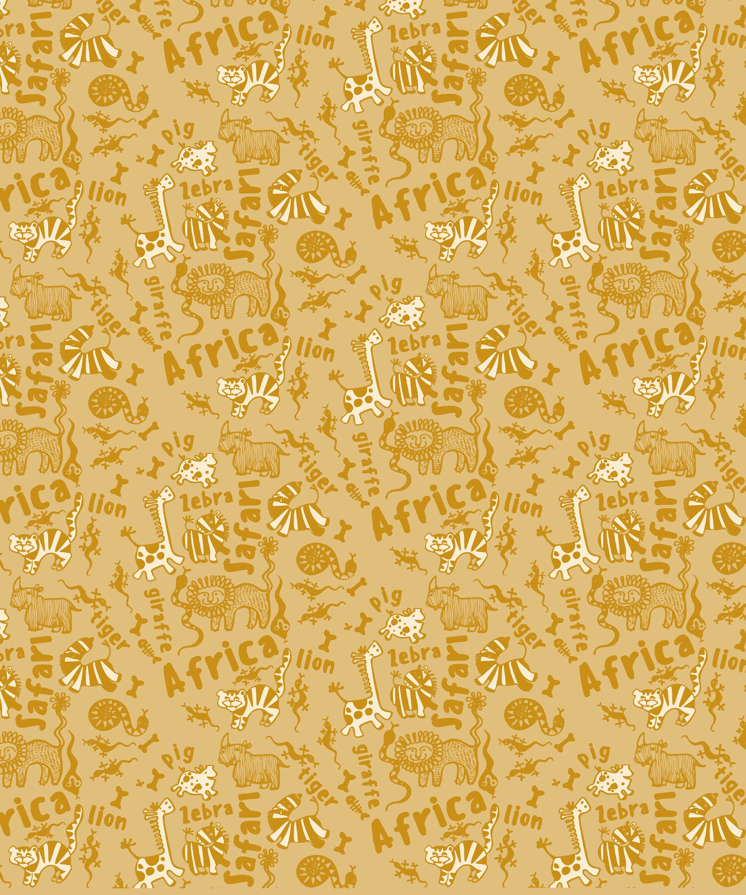 Handdrawn African Animals