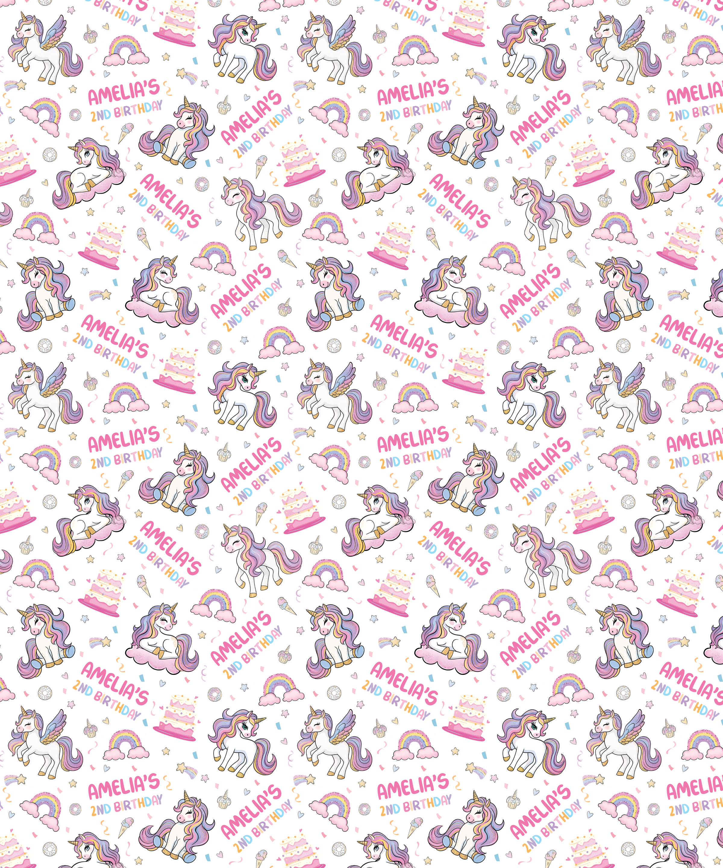 Custom Name Little Unicorn's Birthday