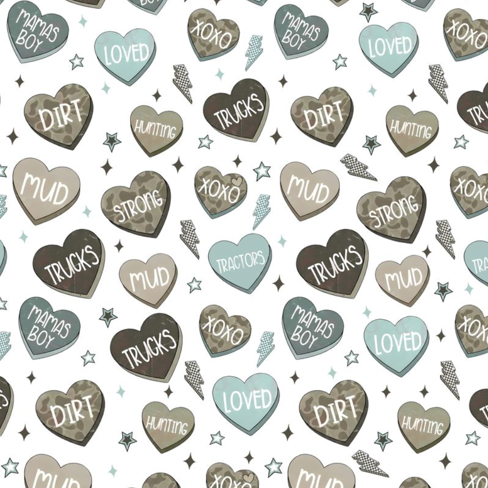 Personalized Hunting Sweethearts Candy Daddy & Me Matching