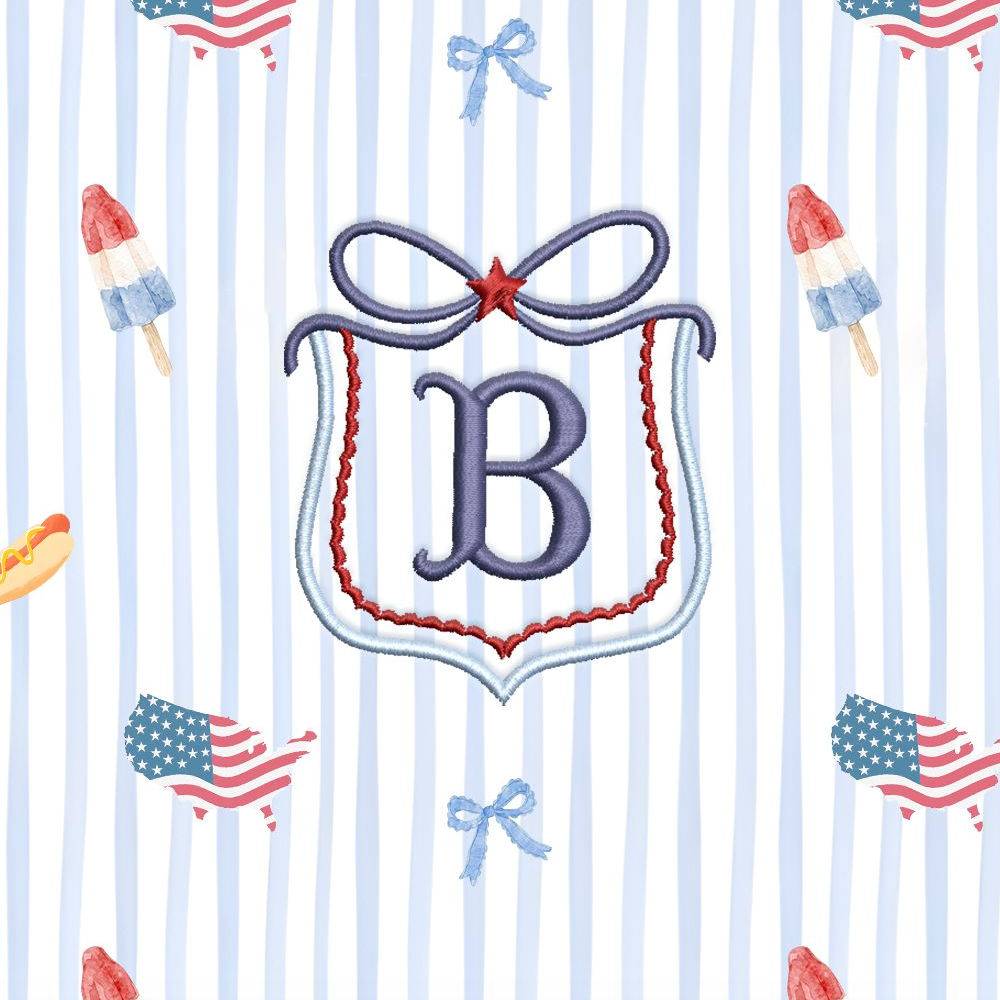 Personalized 4th Of July Embroidered