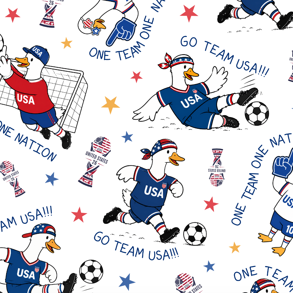USA Soccer Goose Family Matching