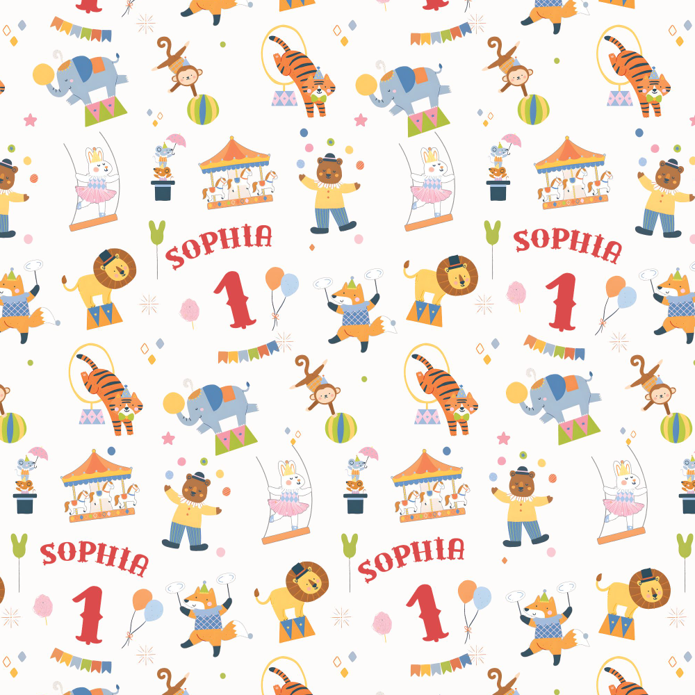 Custom Name Birthday Circus