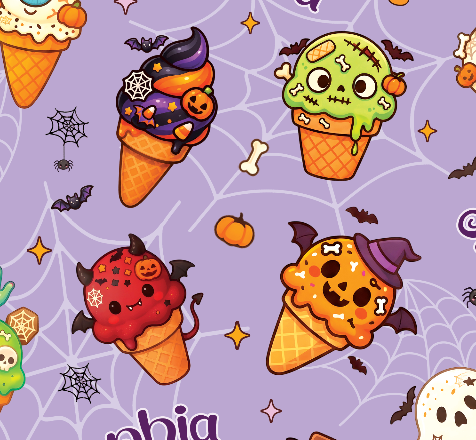 Custom Name Halloween Ice Cream