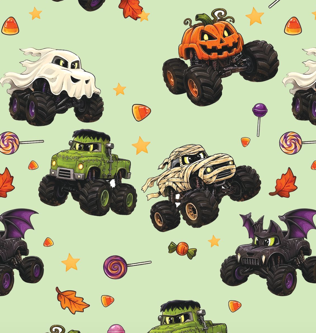 Spooky Monster Truck Custom Name