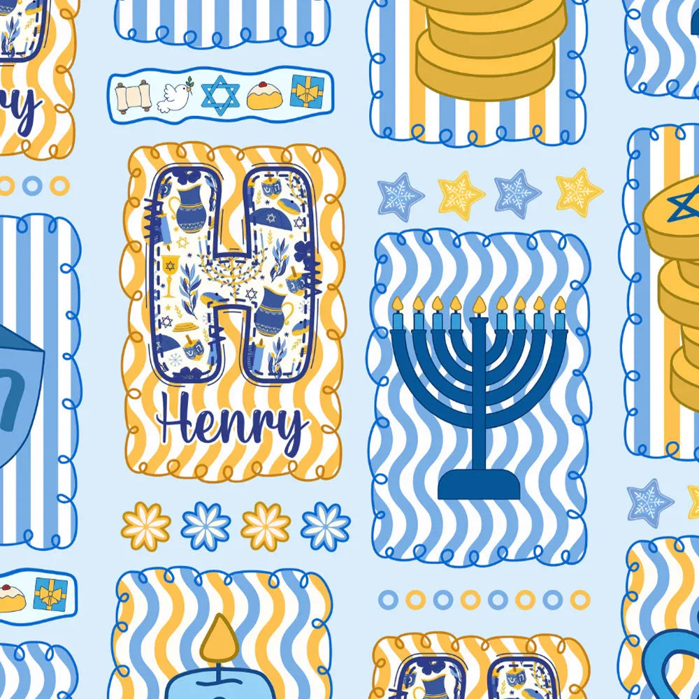 Custom Name Hanukkah Wonderland