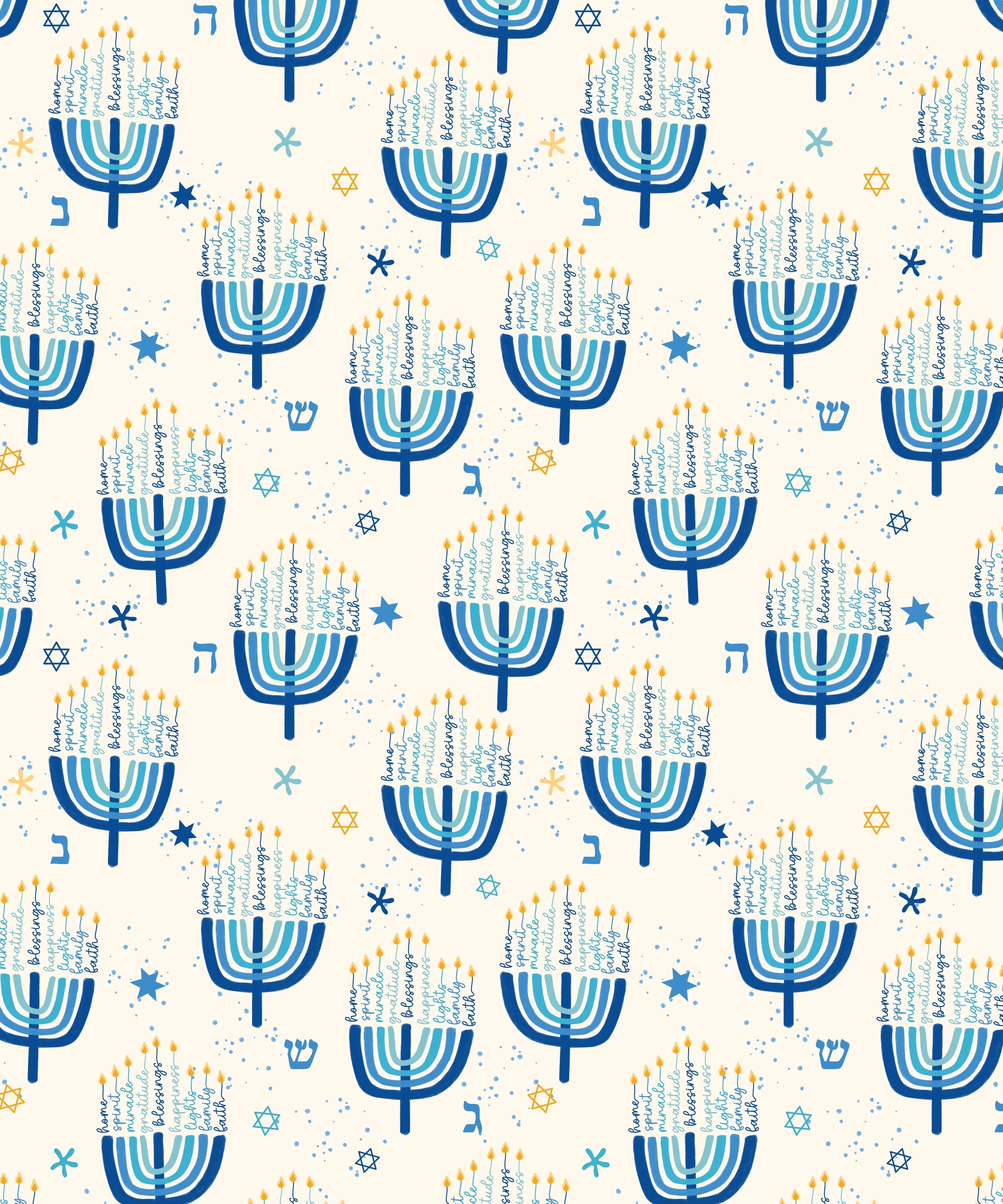 Hannukkah Menorah Family Matching - Zumbamboo