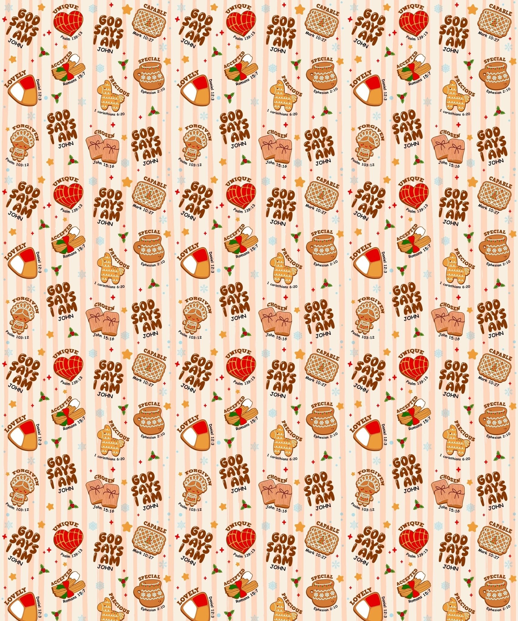 Christmas Mexican Cookies Custom Name - Zumbamboo