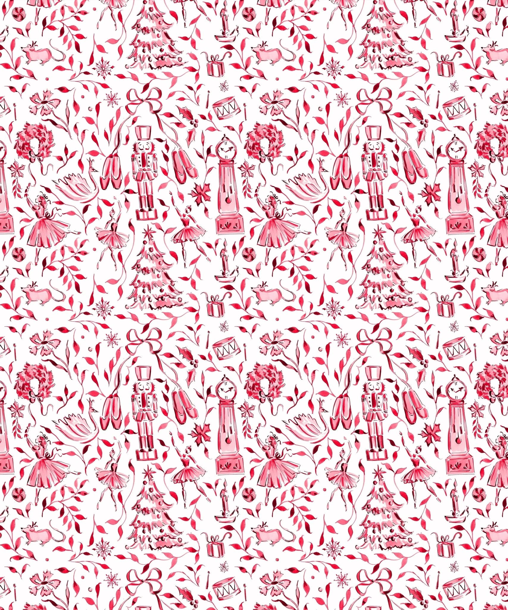 Christmas Nutcracker Toile - Zumbamboo