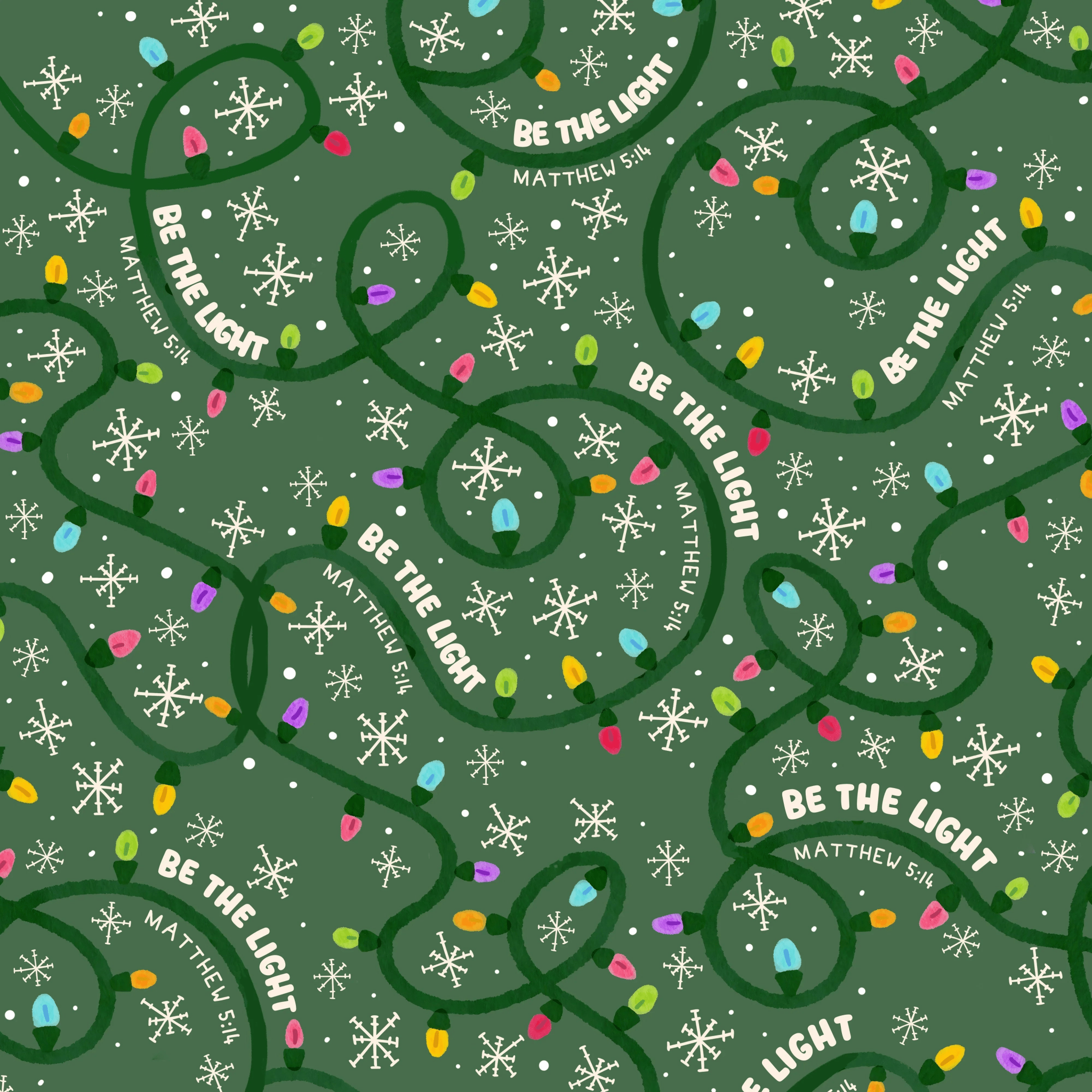 Custom Name Be The Light Christmas - Zumbamboo