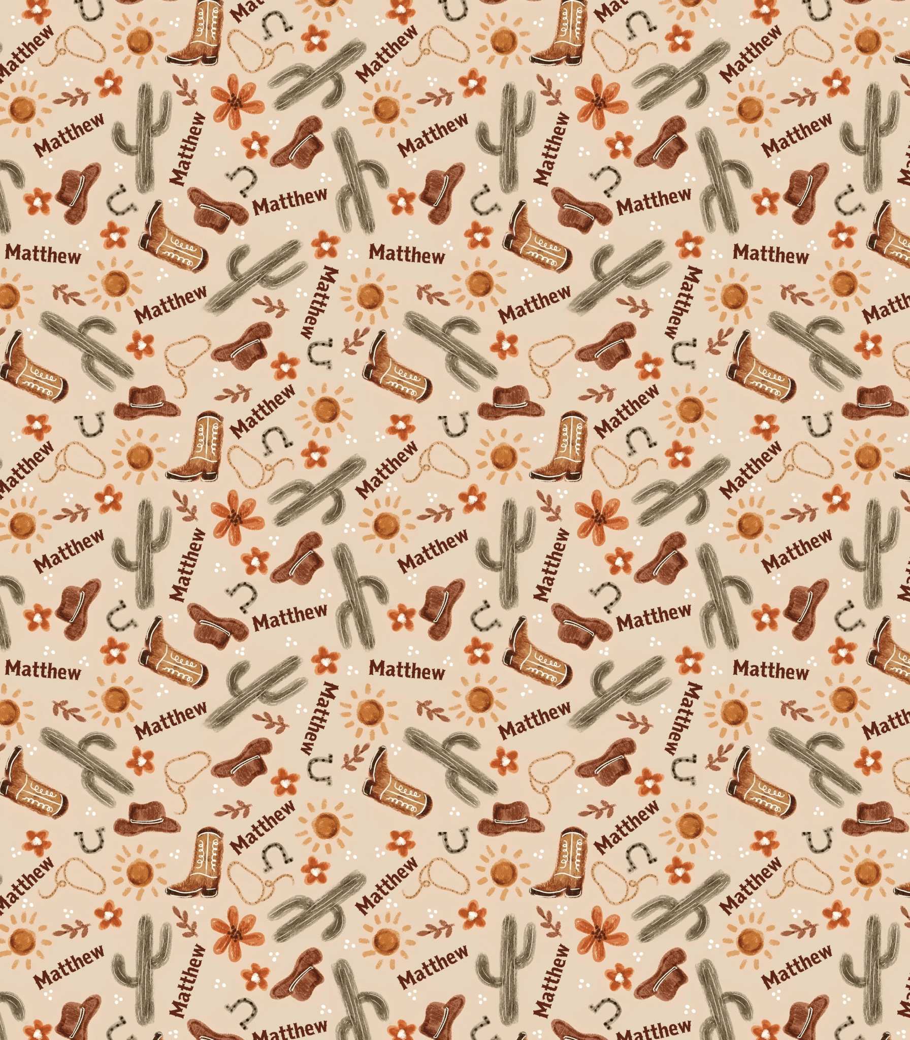 Custom Name Western Cowboy Stuff - Zumbamboo