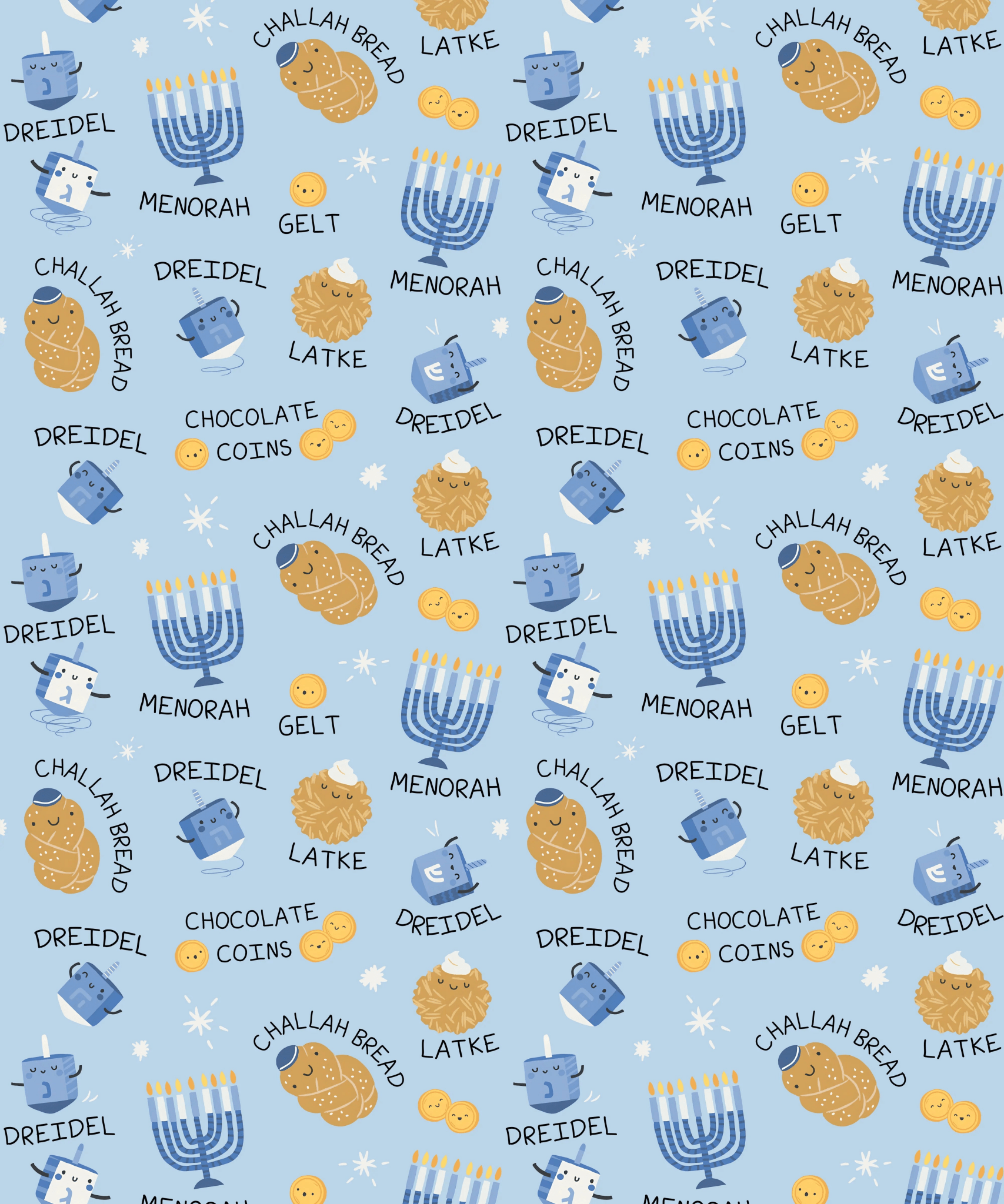 Family Hanukkah Matching - Zumbamboo