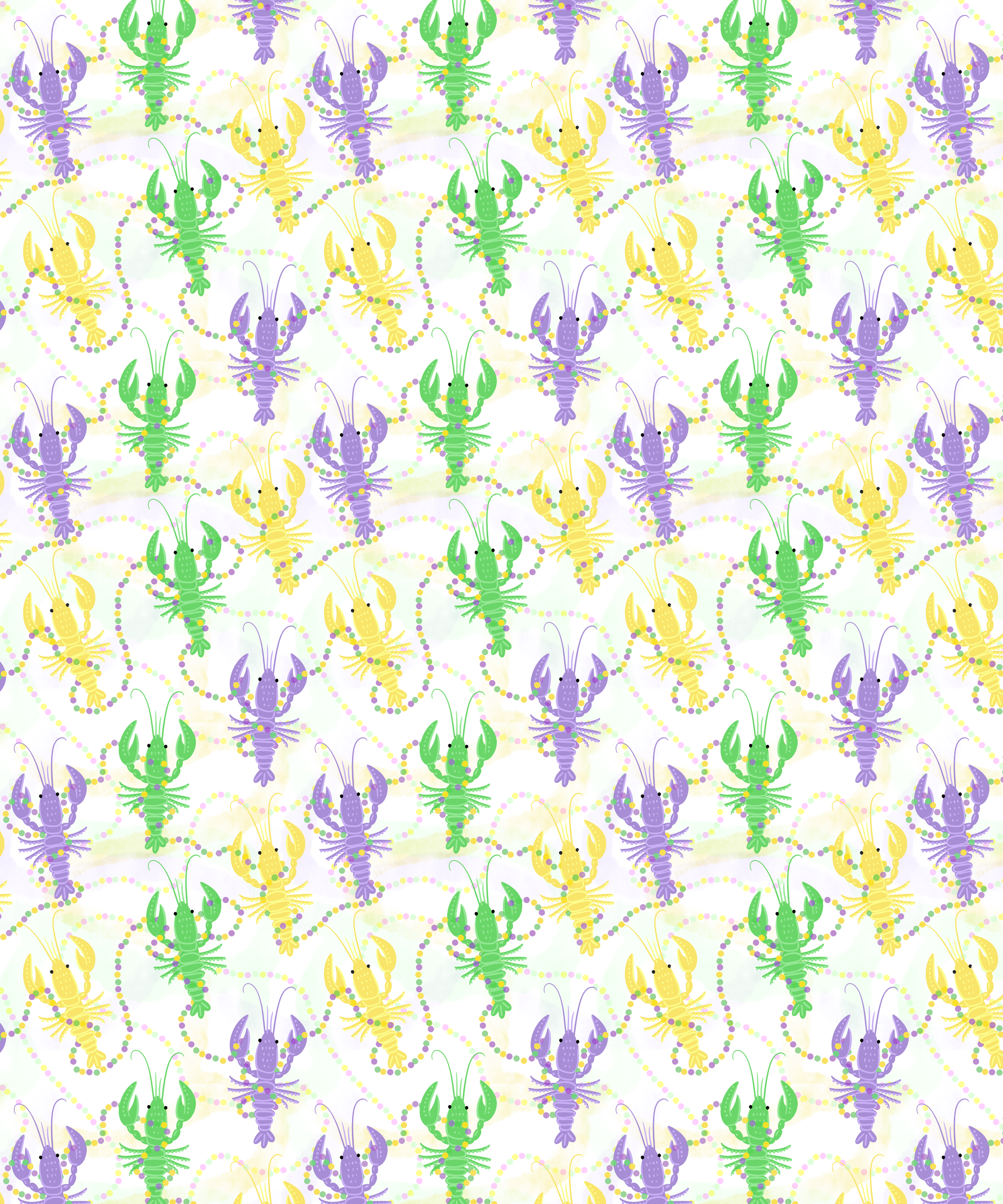 Mardi Gras Crawfish Family Matching