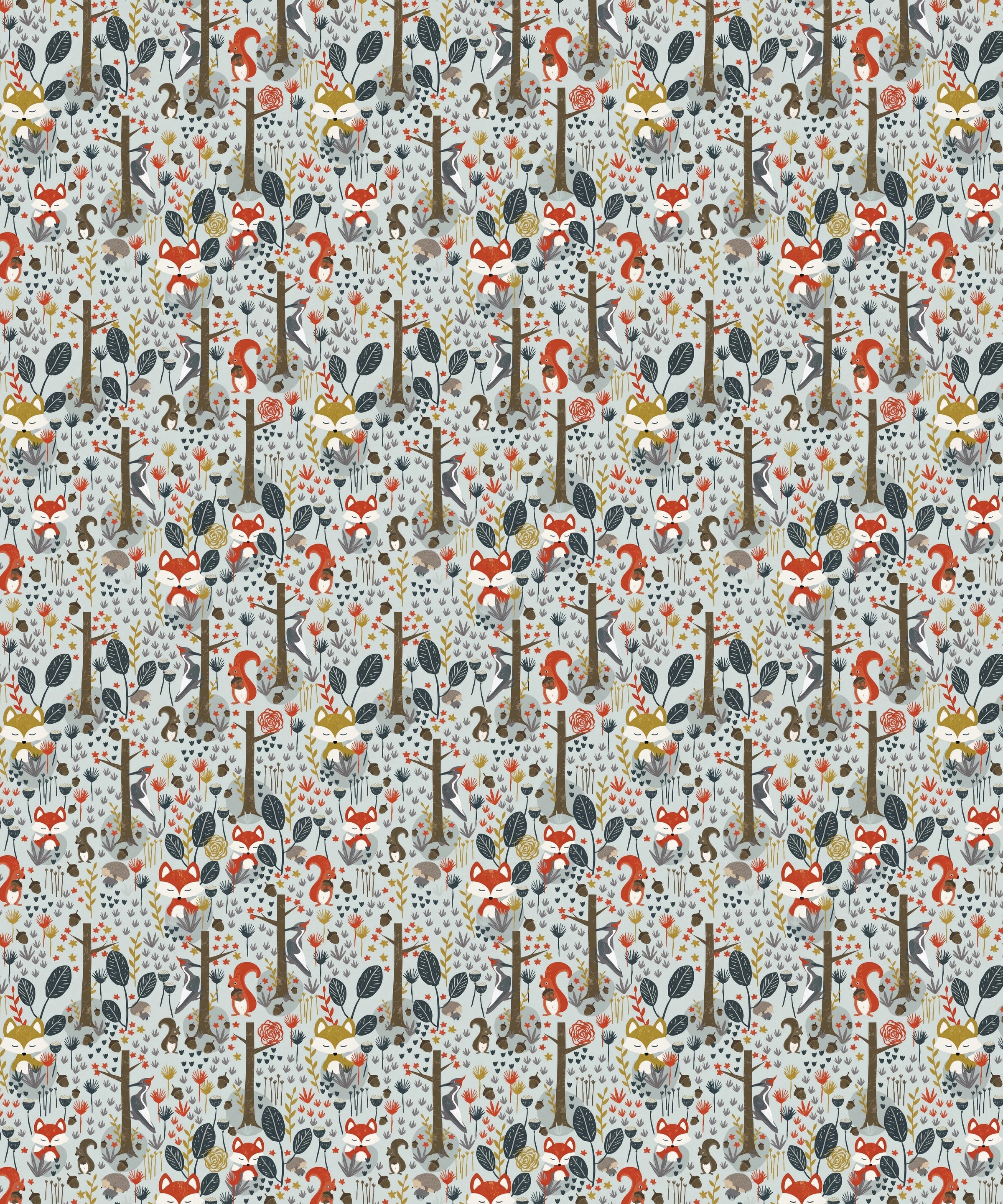 Woodland Animals with Foxes