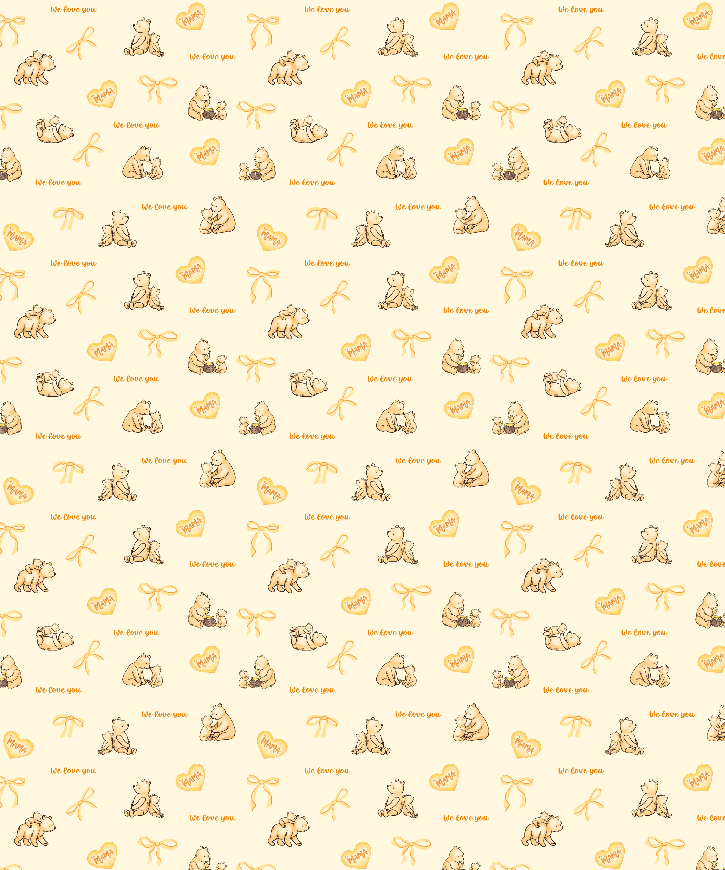 Sweat Yellow Mama Bear