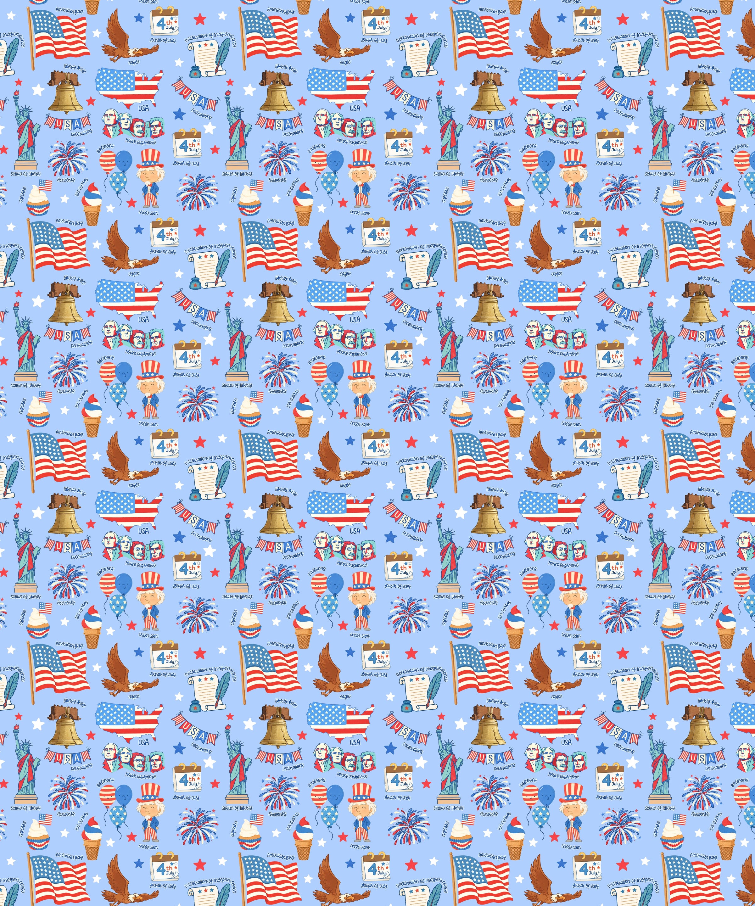 Hand Drawn Patriotic Iconic