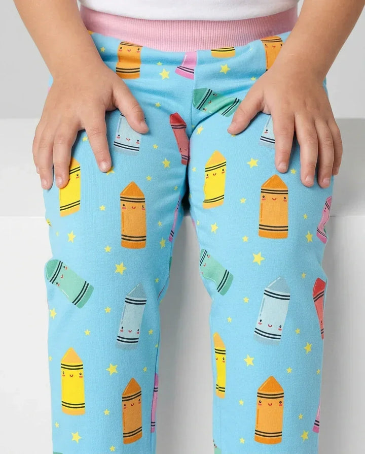 Jogginghose mit hebräischem Alphabet aus Bambus