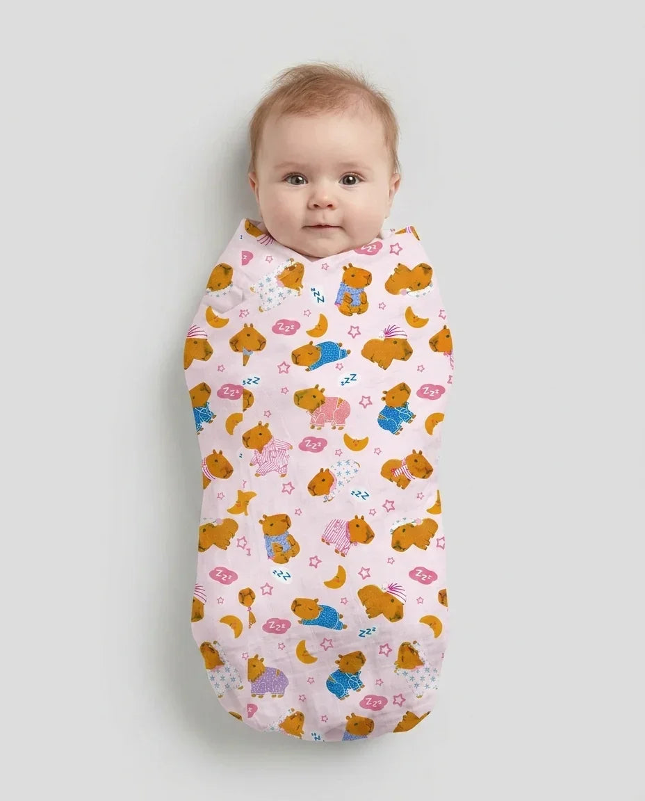 Capyjama Family Matching swaddle blanket