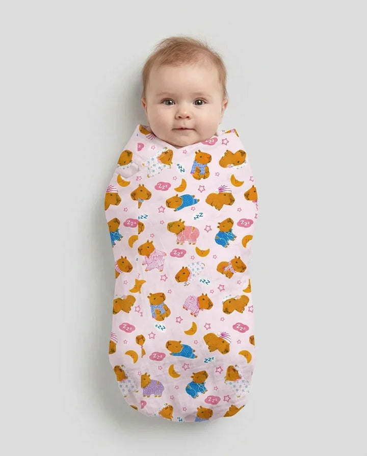 Capyjama Family Matching swaddle blanket