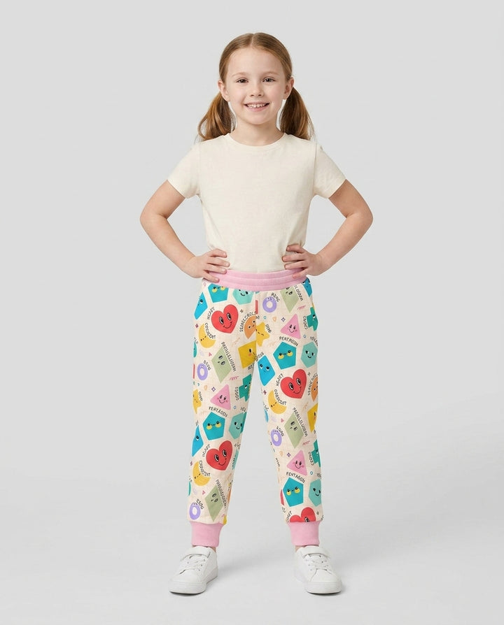 Happy Shape Squad Family Matching Bamboo Jogger