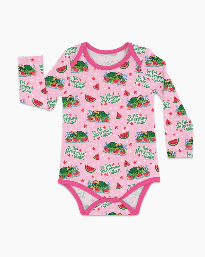 Watermelon Turtle Family Matching Bamboo Bodysuit