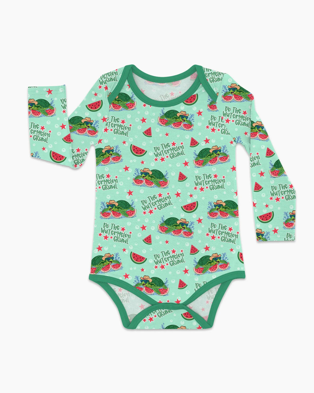 Watermelon Turtle Family Matching Bamboo Bodysuit
