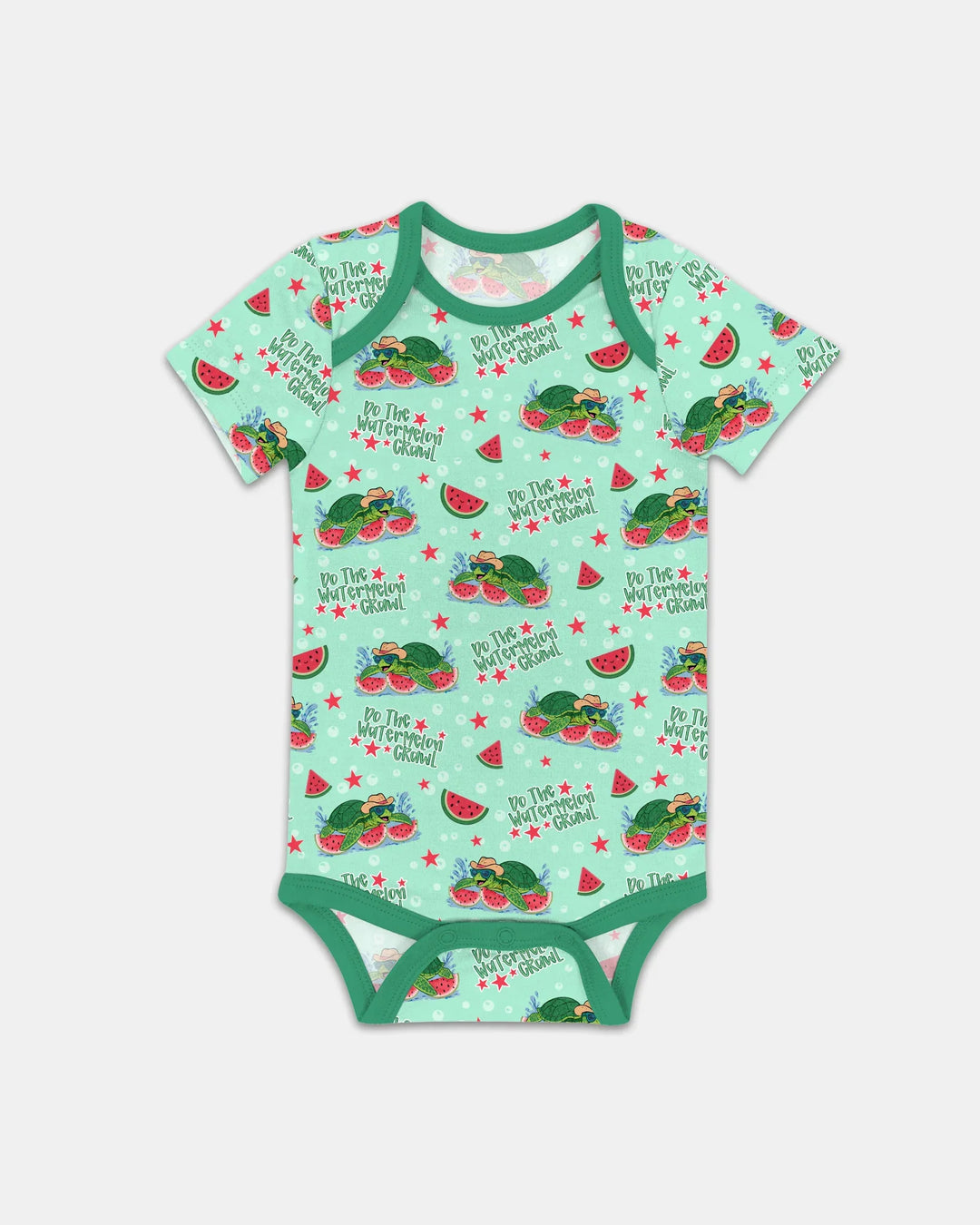 Watermelon Turtle Family Matching Bamboo Bodysuit