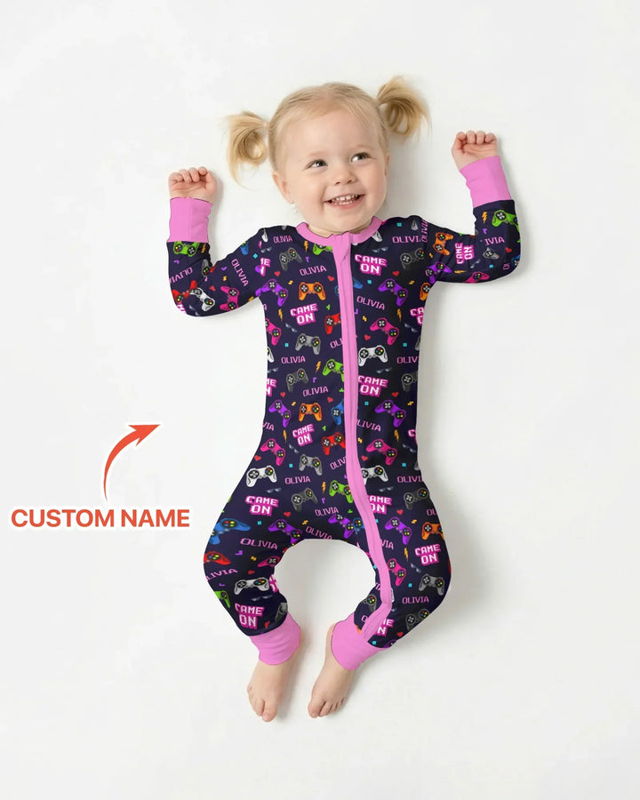 Custom Name Game On Family Matching Bamboo Convertible Zippy