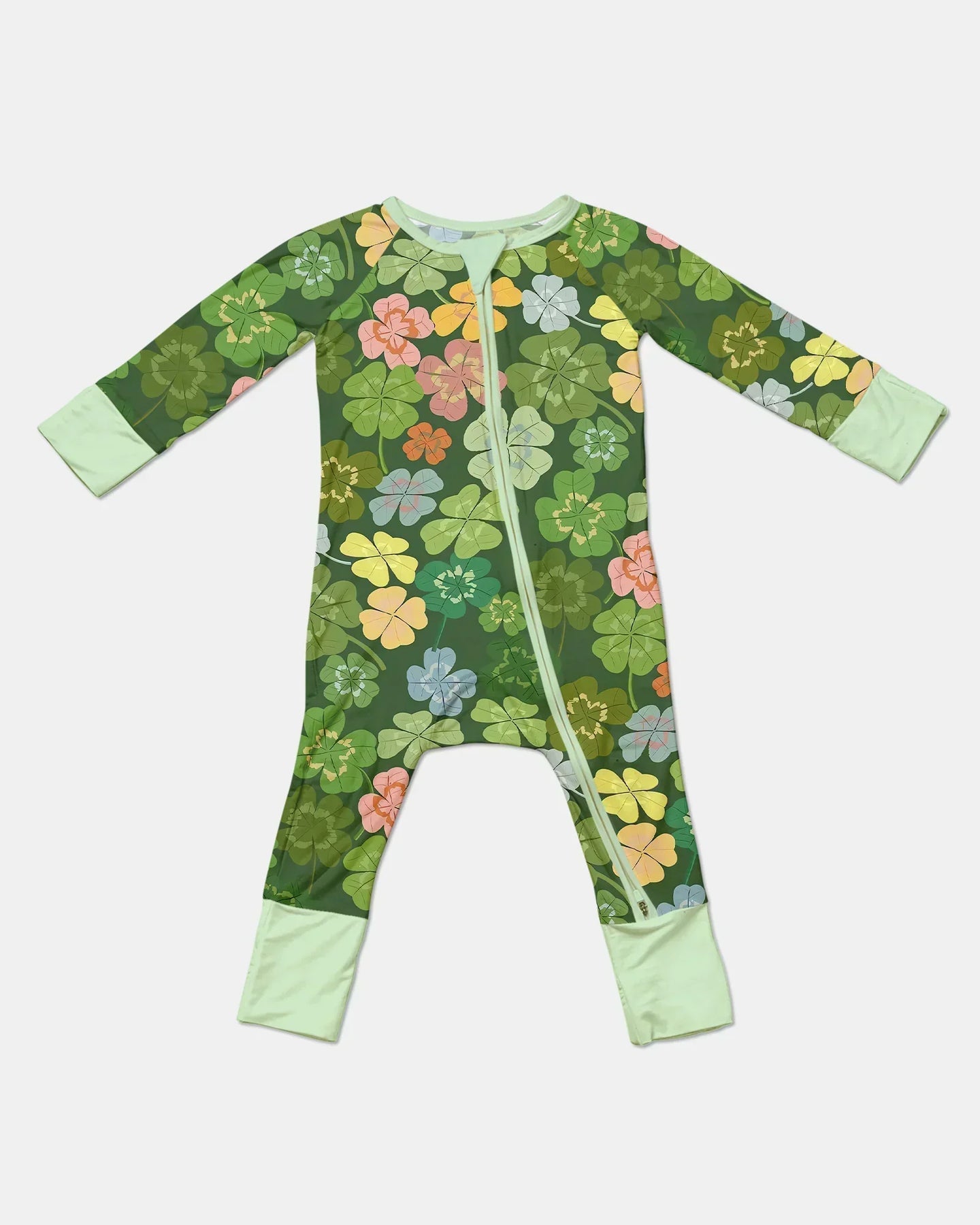 Lucky 4 Leaf Clover Bamboo Convertible Zippy