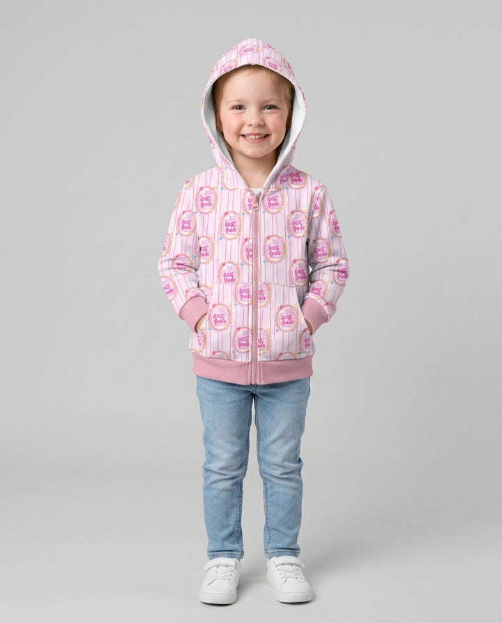 Sudadera con capucha y cremallera de bambú personalizada