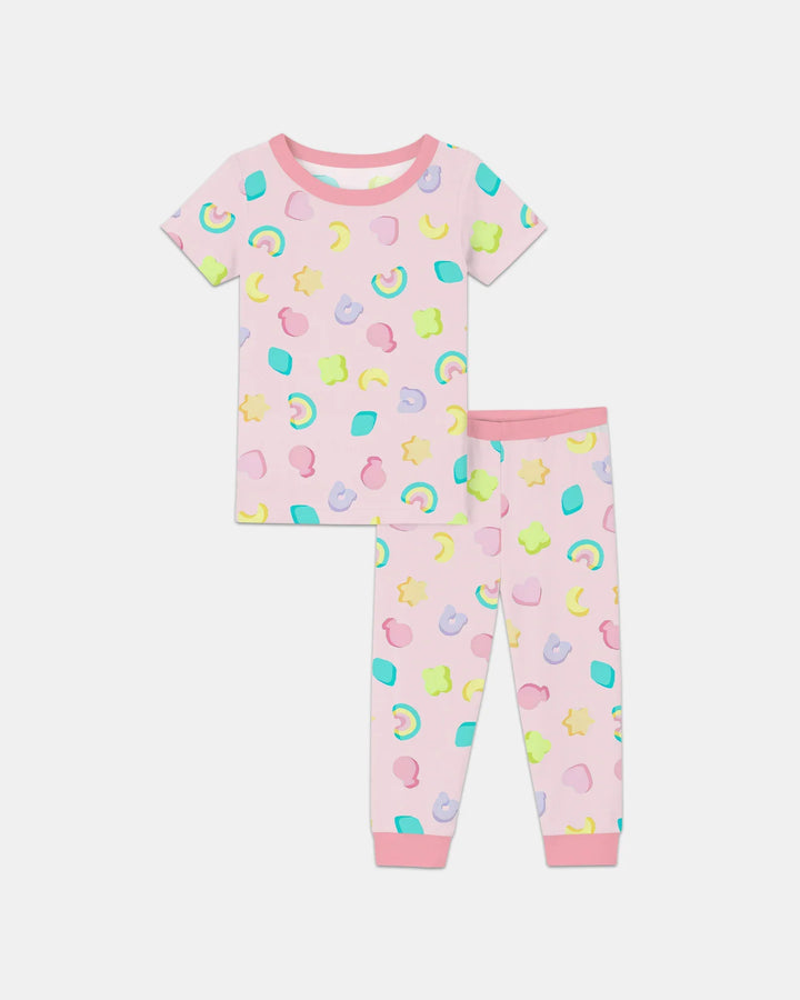 Zweiteiliges, kurzärmliges Pyjama-Set mit Marienkäfern