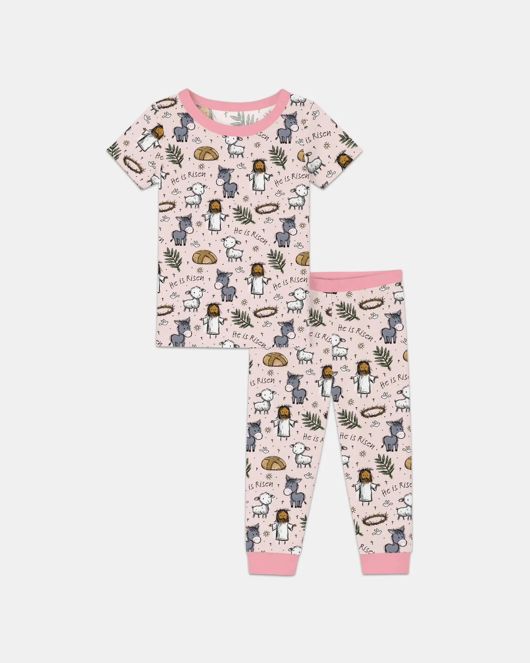 Zweiteiliges, kurzärmliges Pyjama-Set mit Marienkäfern
