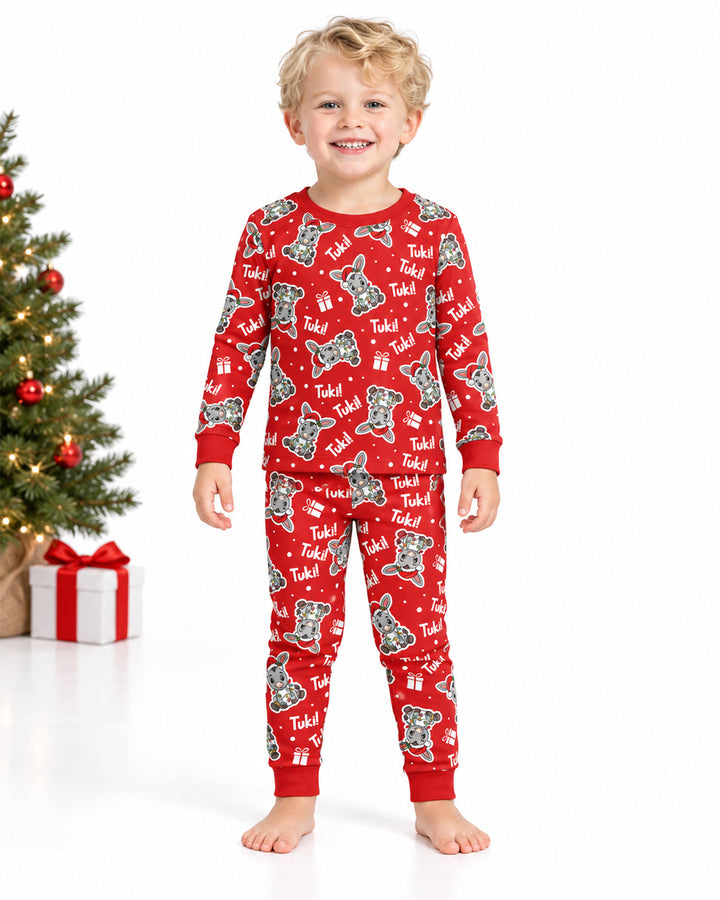 Tuki Tuki Donkey Bamboo Two Piece Long Sleeve Pajama Set