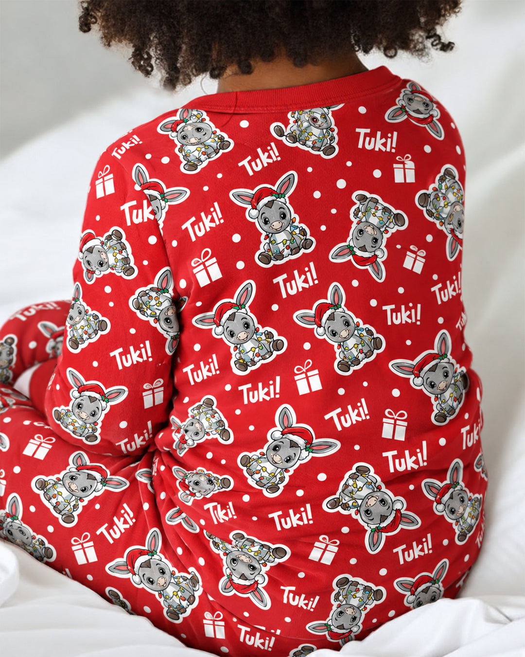 Tuki Tuki Donkey Bamboo Two Piece Long Sleeve Pajama Set