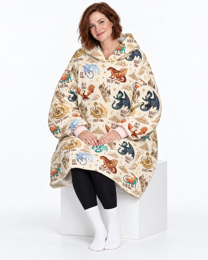 Elemental Dragons Bamboo Blanket Hoodie