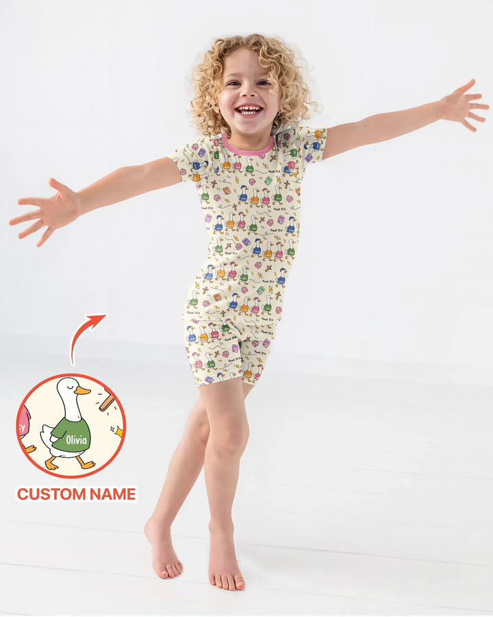 Psalm 23:6 Matching Family Bamboo Two Piece Short Sleeve Shorts Pajama Set